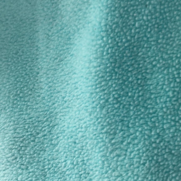 Aqua colored girls fleece pajama shirt. - Picture 2 of 4